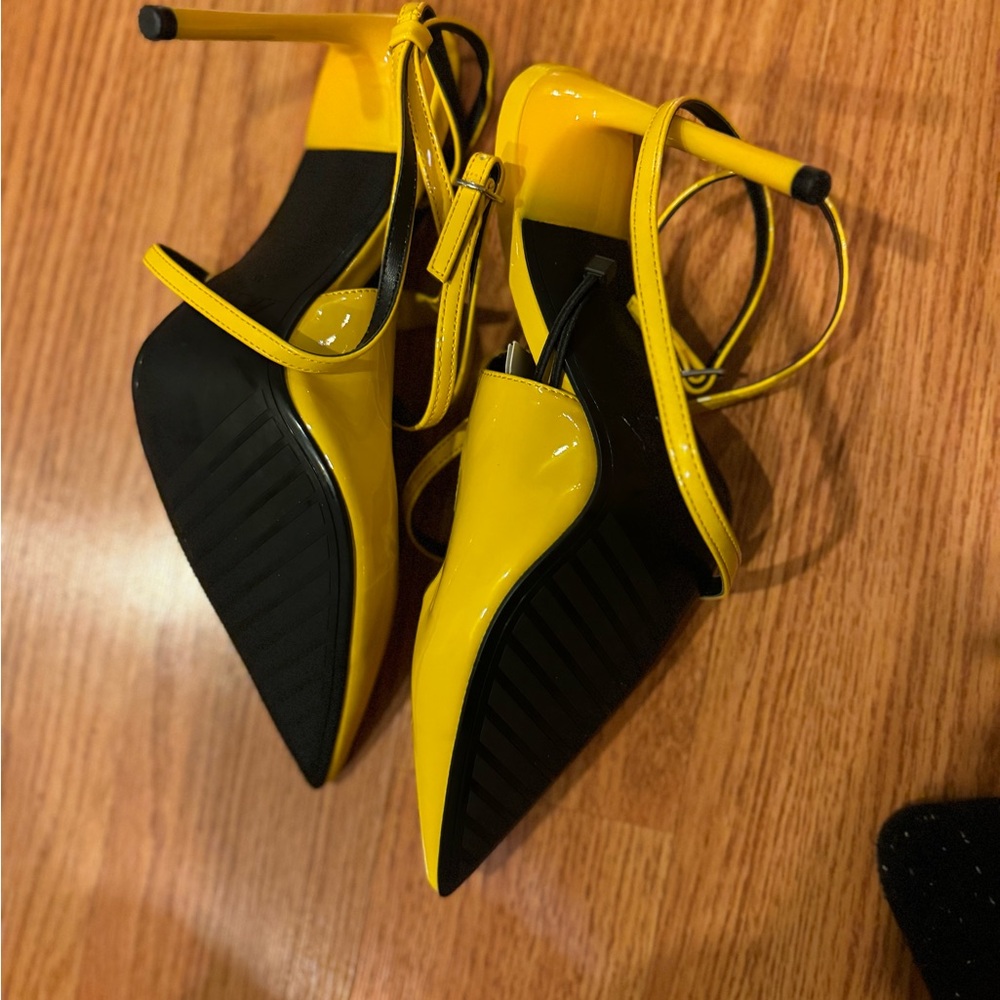 Yellow date night heels